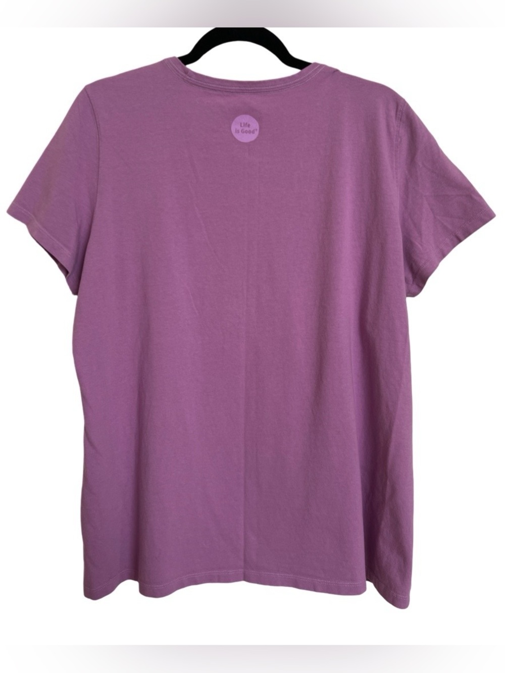 Ladies Life is Good Purple Hammock Palm Tree Crusher T-Shirt SX XL X Large - Picture 3 of 5